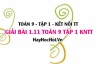 Giải 1.11 Toán 9 tập 1 SGK Kết nối tri thức